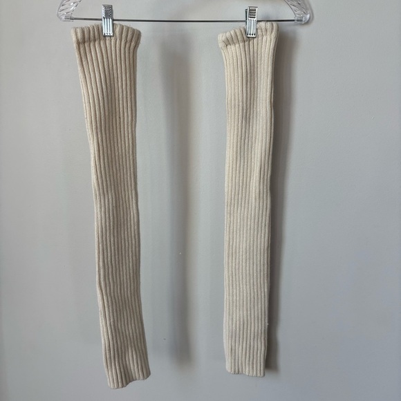Brandy Melville Cream Leg Warmers - Picture 1 of 4